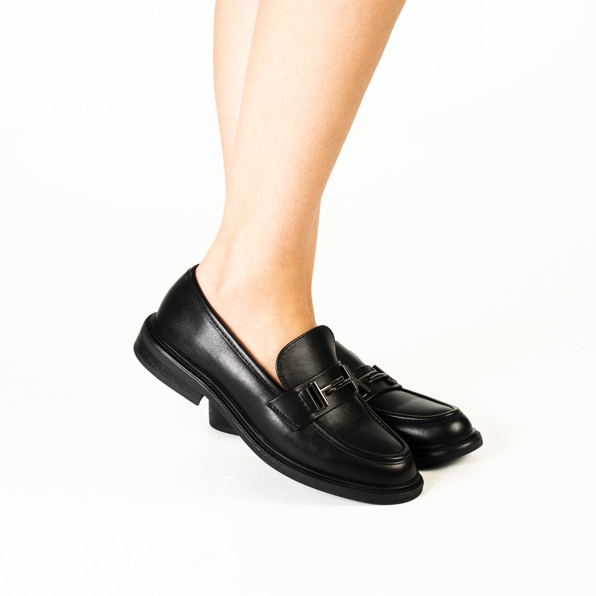Gillian women's chunky sole penny loafer slip-on shoes