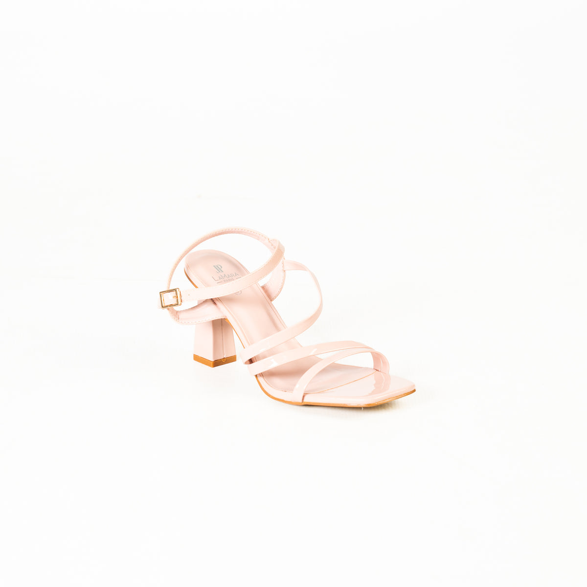 Inya women's strappy block-heel sandals with buckle closure