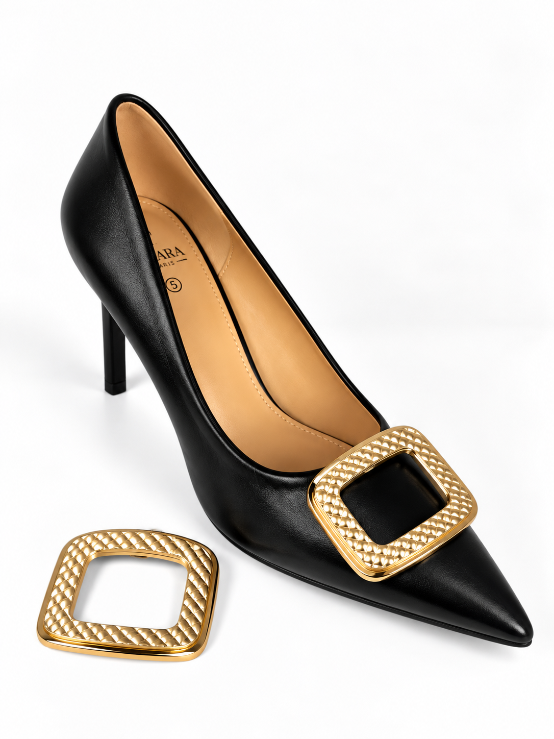 TRIM04 Elegant Rhinestone Shoe Buckle Accessories 2-Piece Set