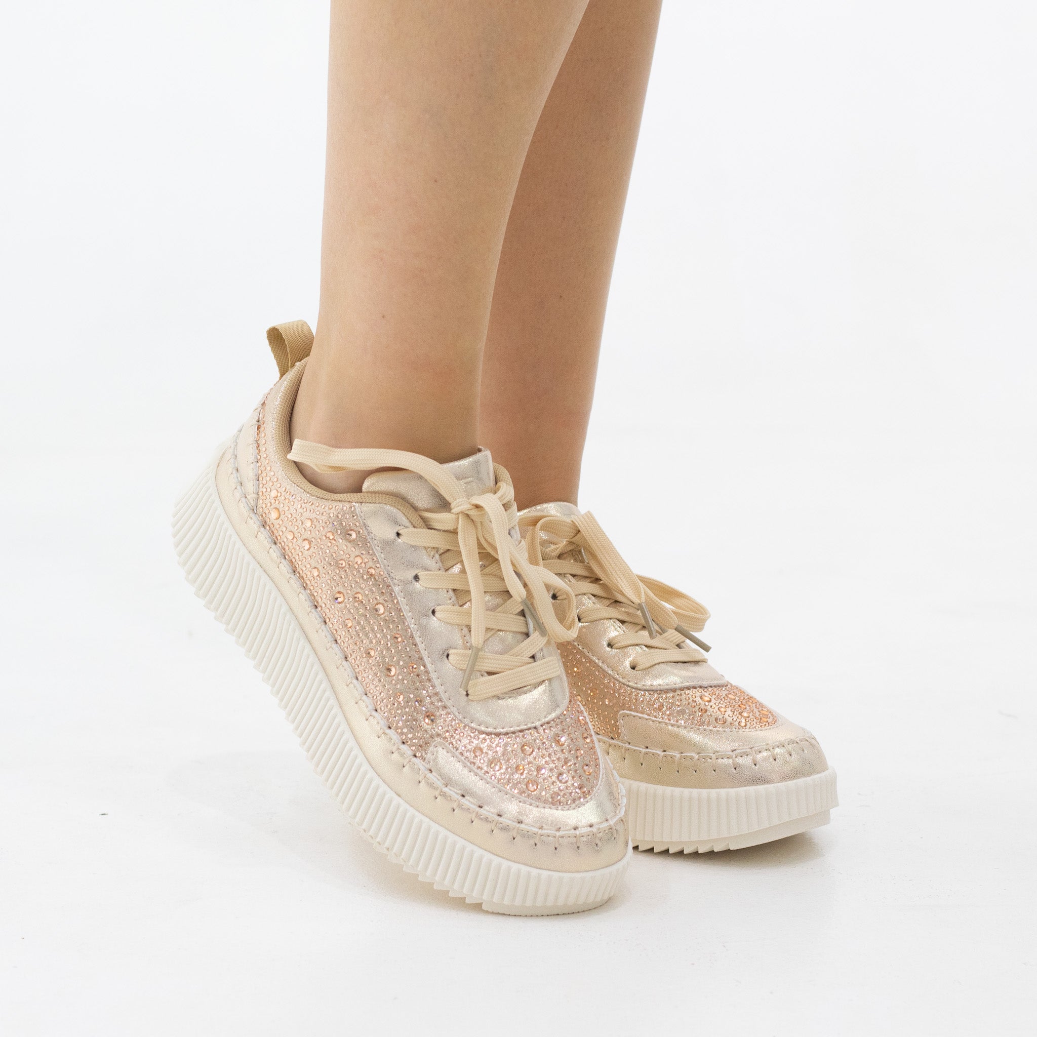 Anika studded casual lace-up sneaker