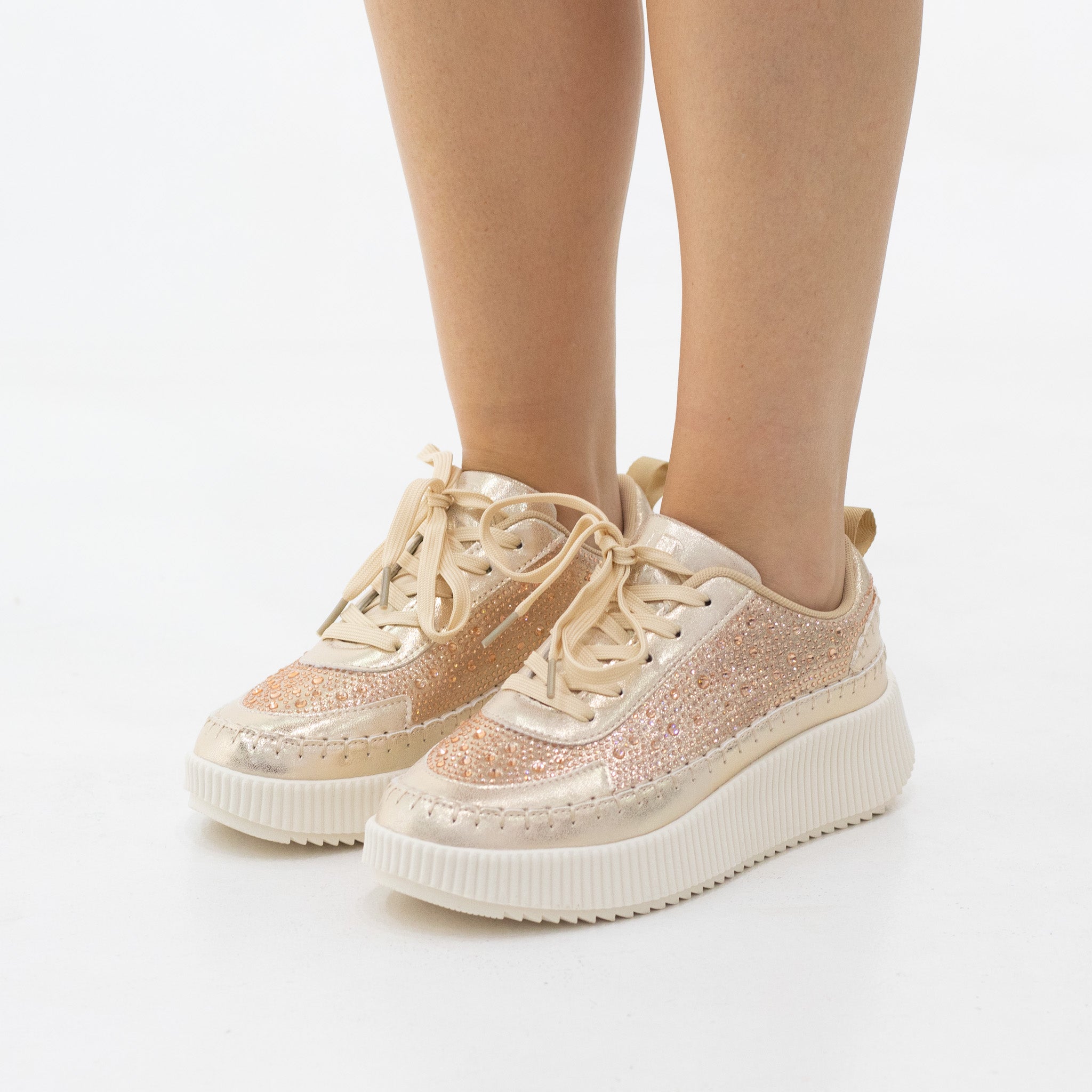 Anika studded casual lace-up sneaker