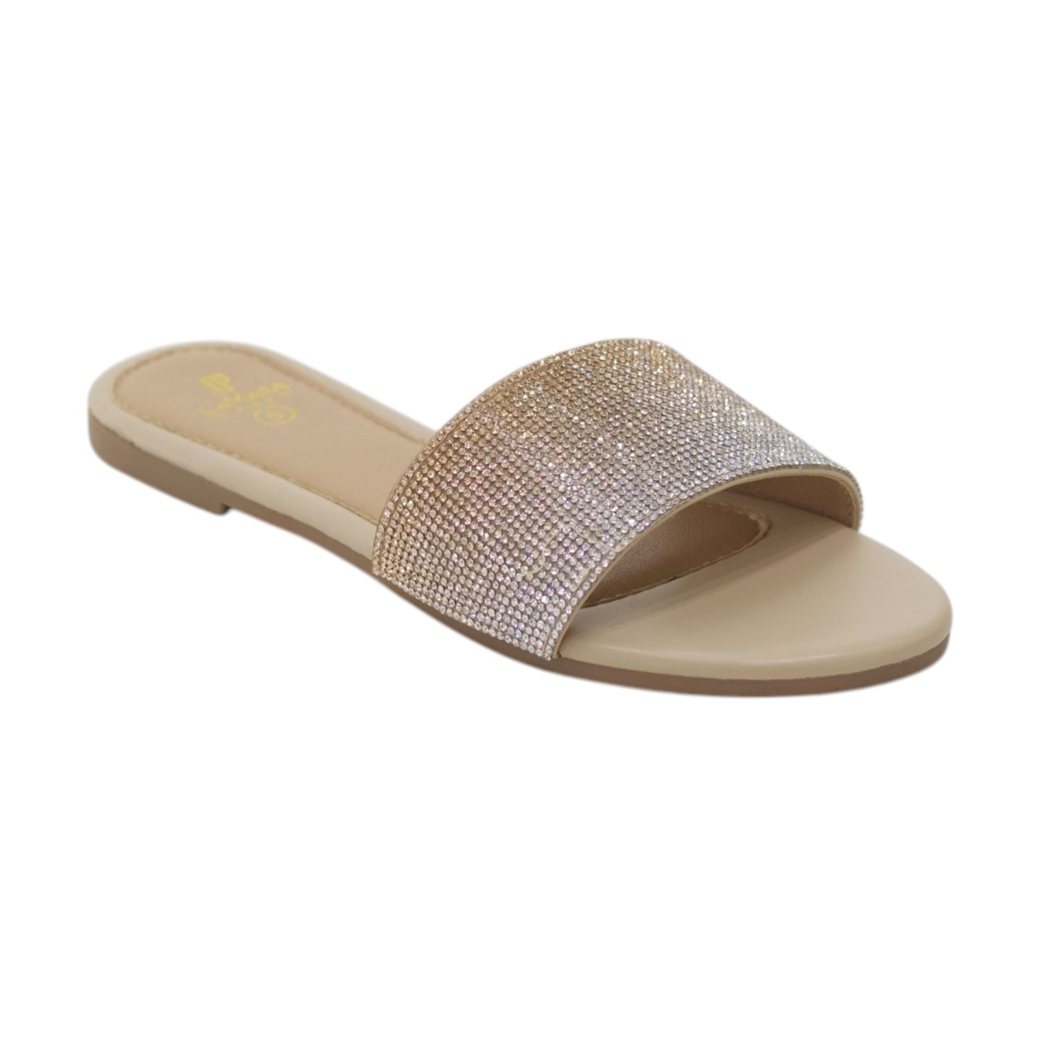 Menbur flat 2-toned diamante detailed slide