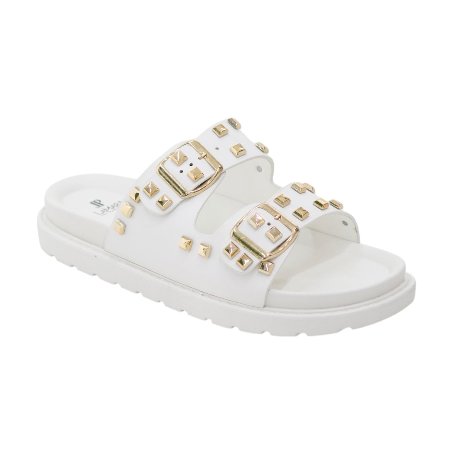 Rakel double band PU studded slide