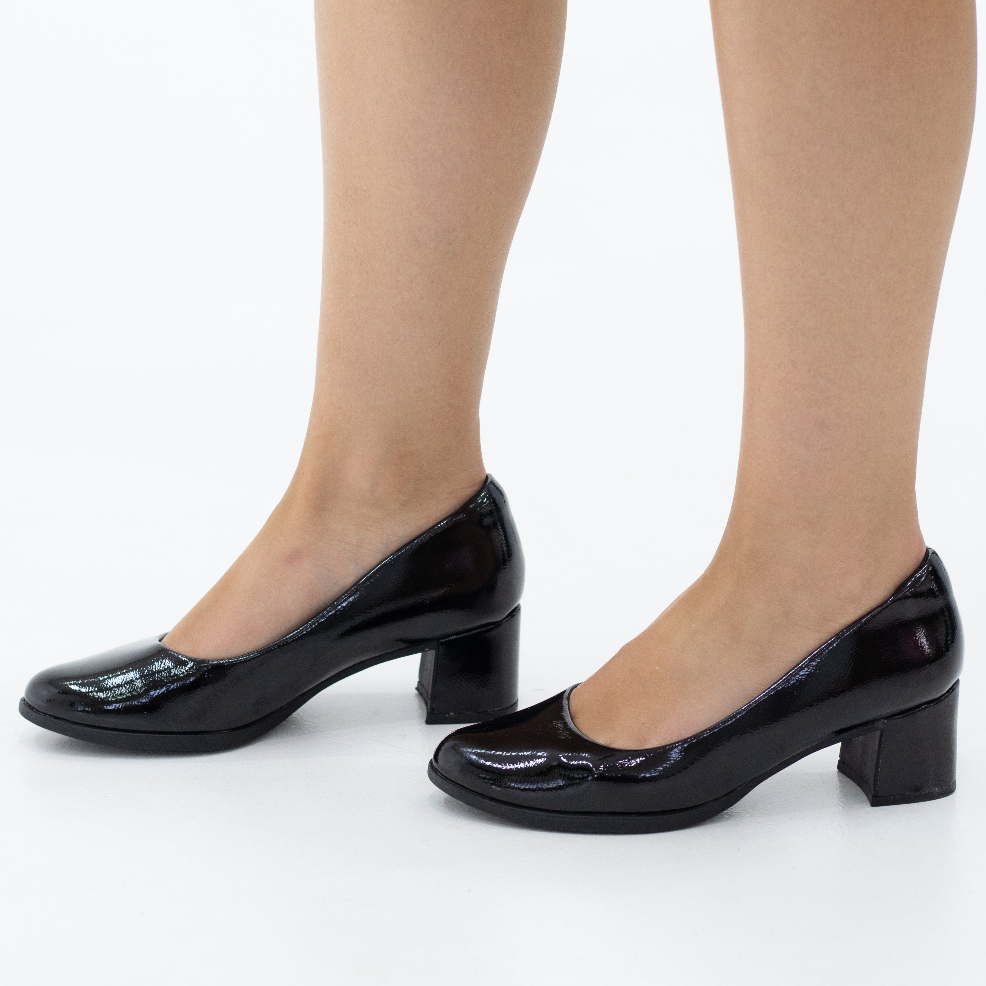 Tindra comfy 5.5cm heel patent court shoe