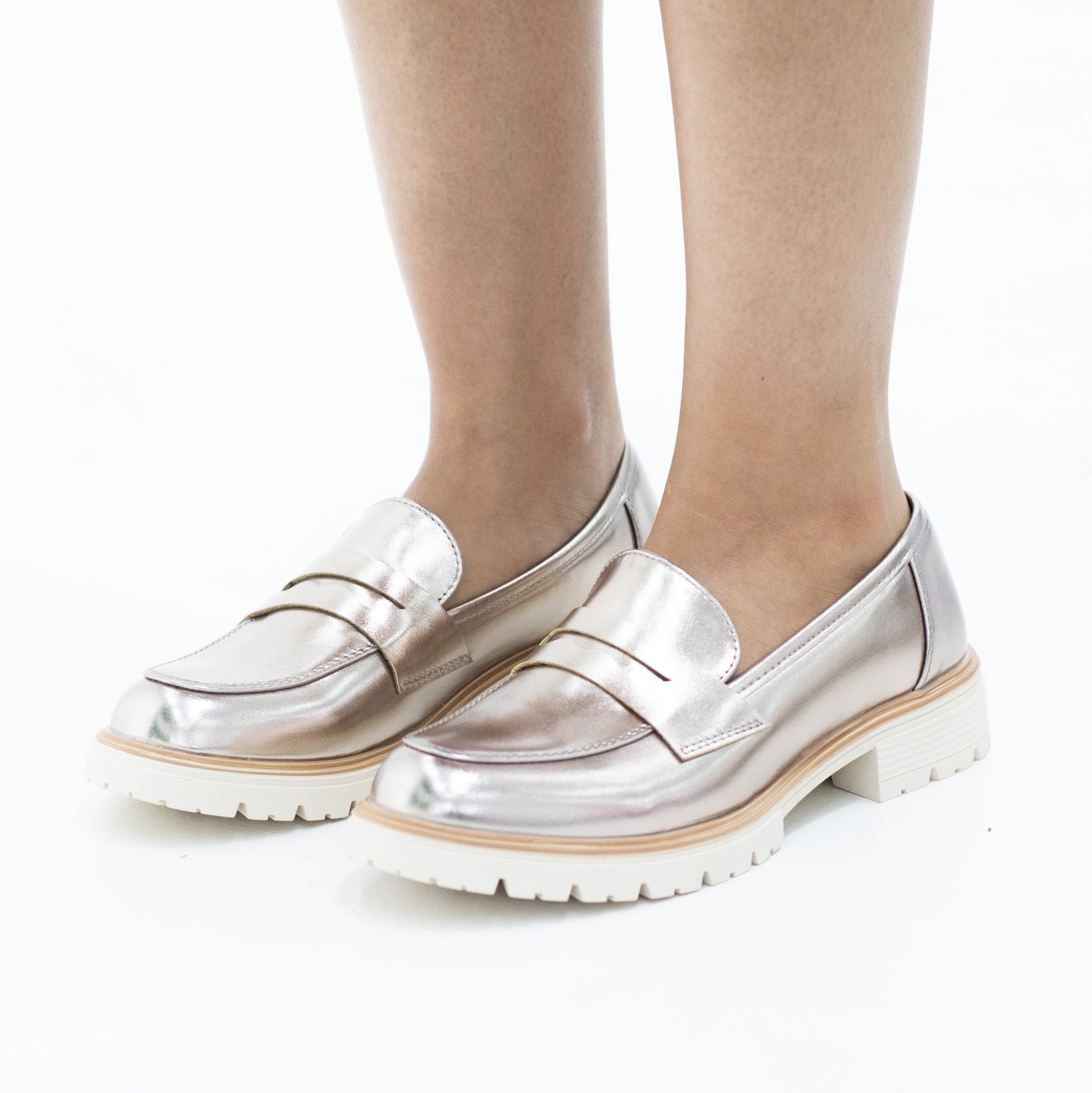 Larisa chuncky slip-on moc champagne