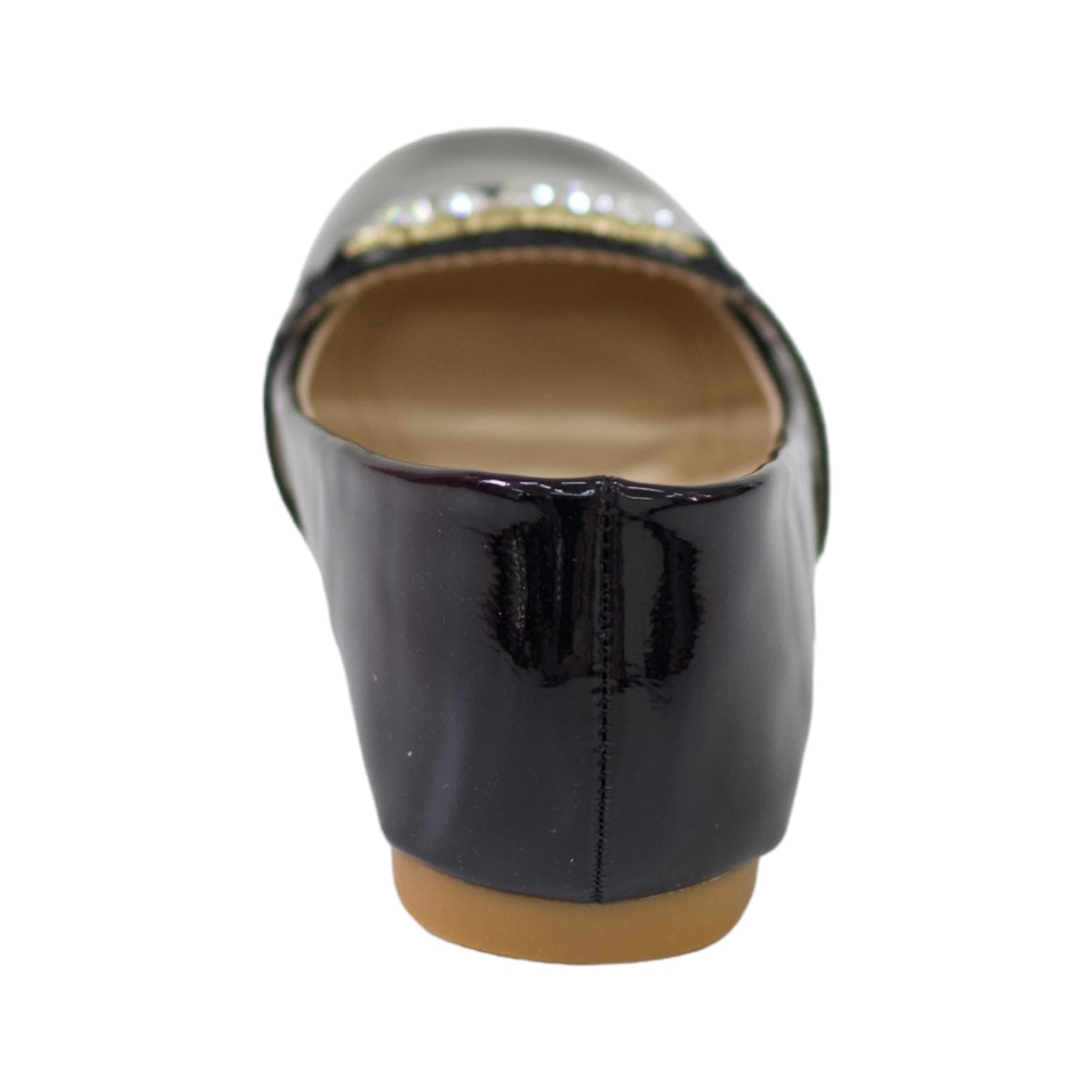 Ruhi girls ballarina with diamond strap black