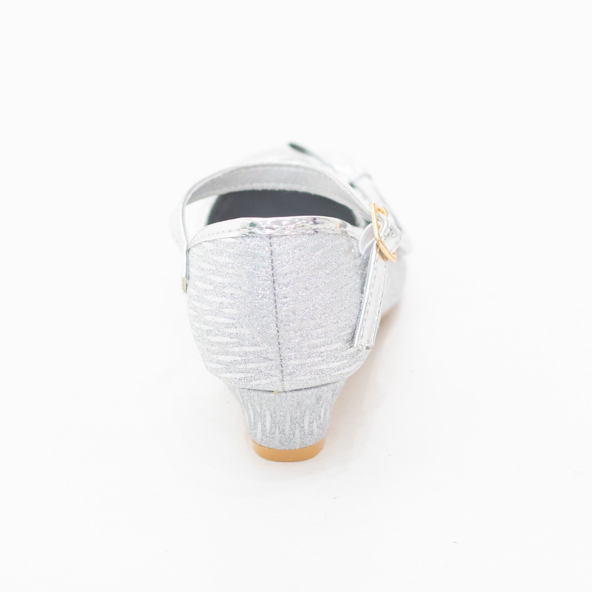 Pia girls open waist dress shoe with a side bow