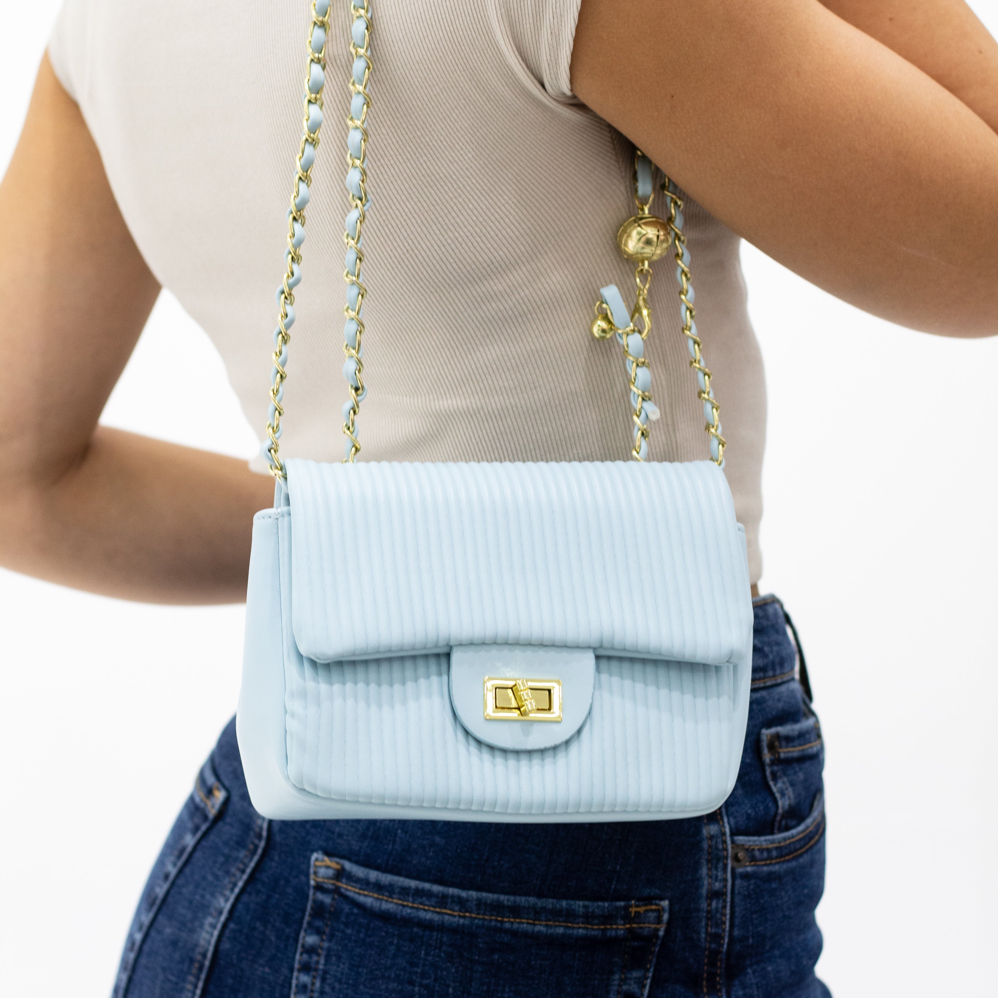 Nuna pleated mini cross-body bag
