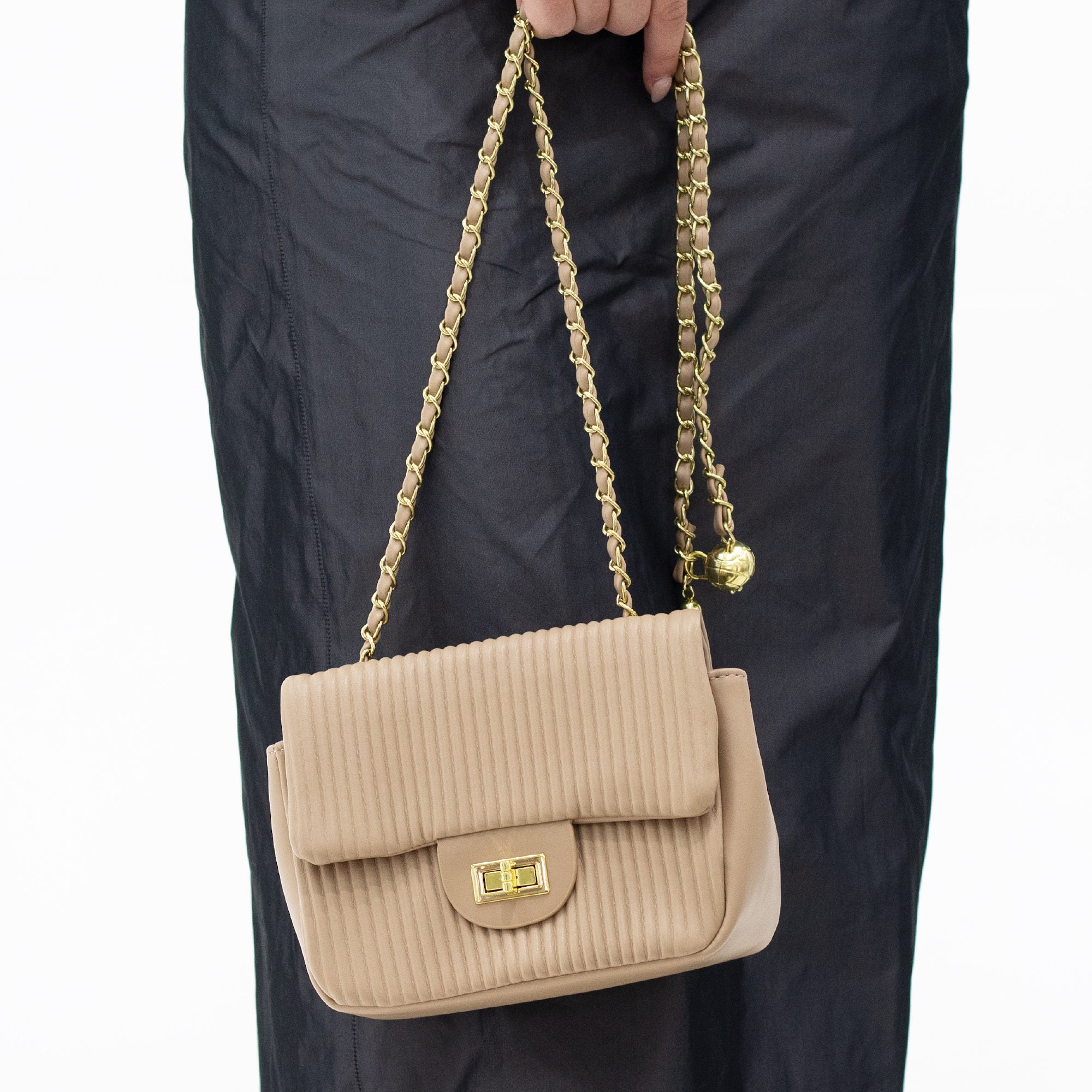 Nuna pleated mini cross-body bag
