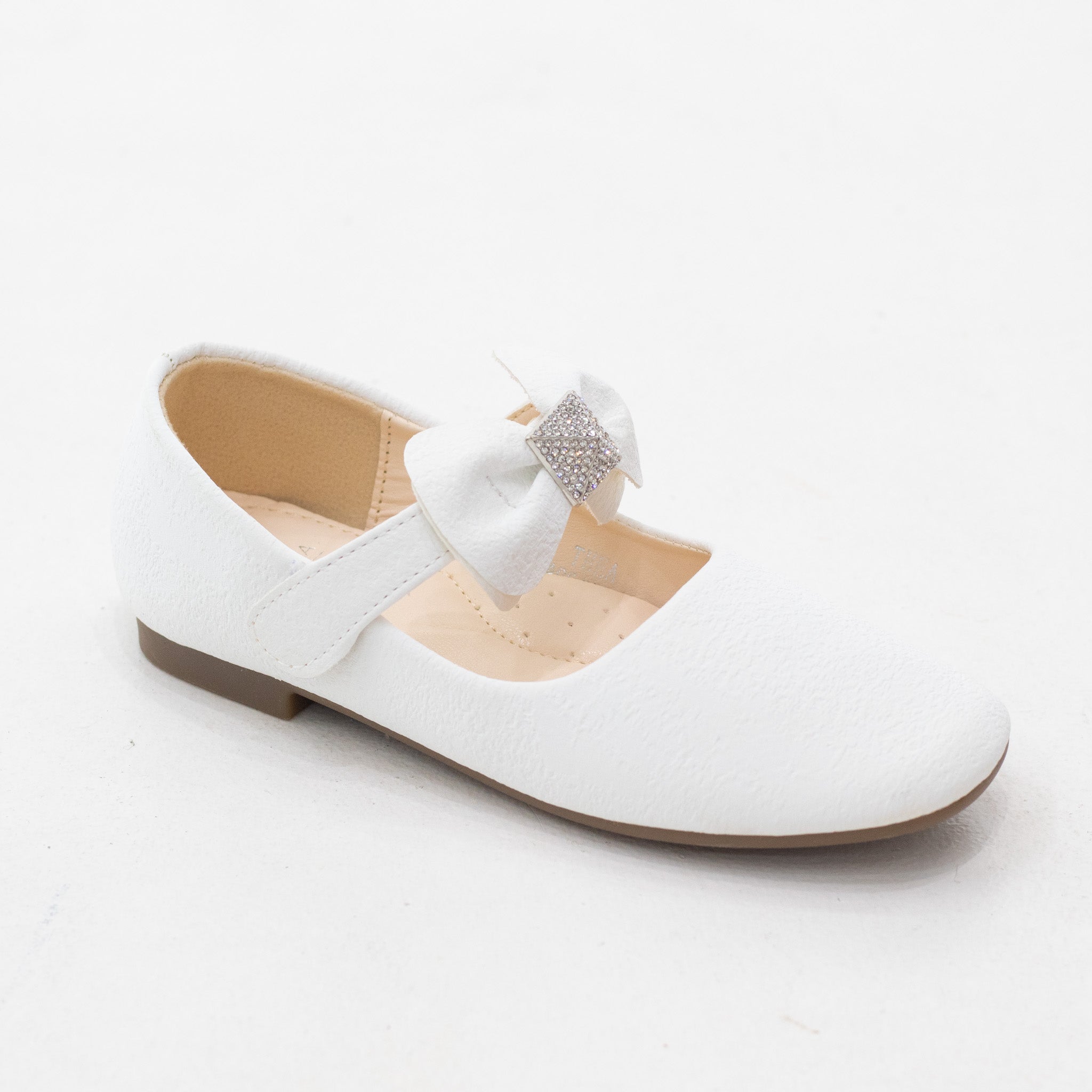 Thea infants girls dress pump with bow strap