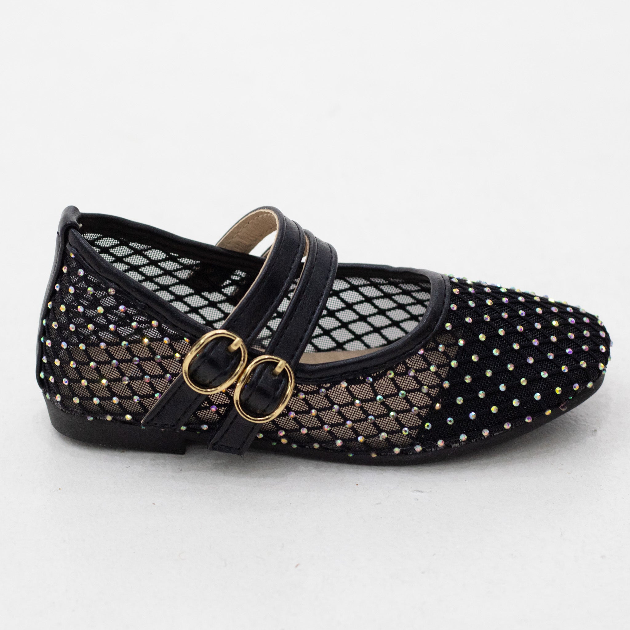 Saga infant girls dress mesh diamante detailed pump