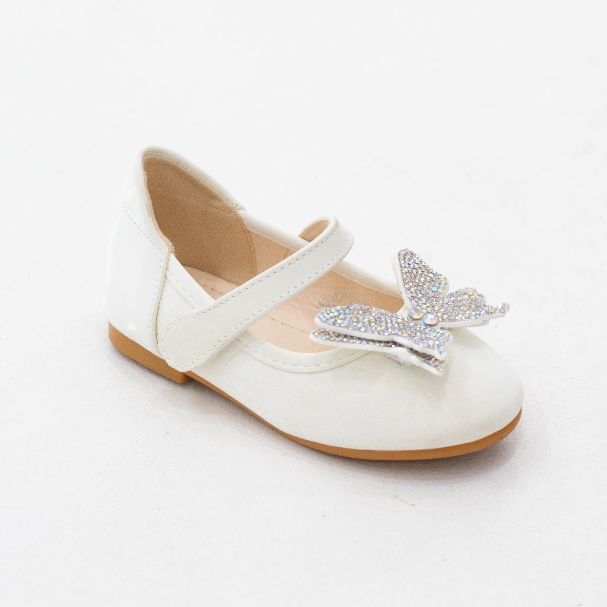 Keysha baby girls butterfly detailed dress pump