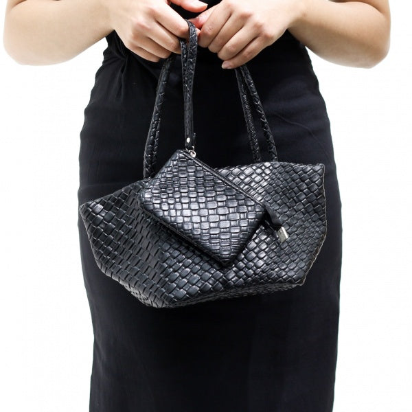 Ekanite woven bucket bag