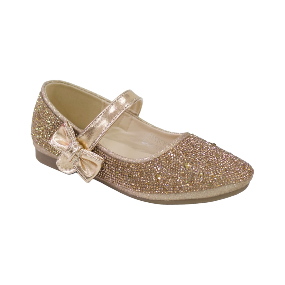 Saydee girls diamante ballarina gold
